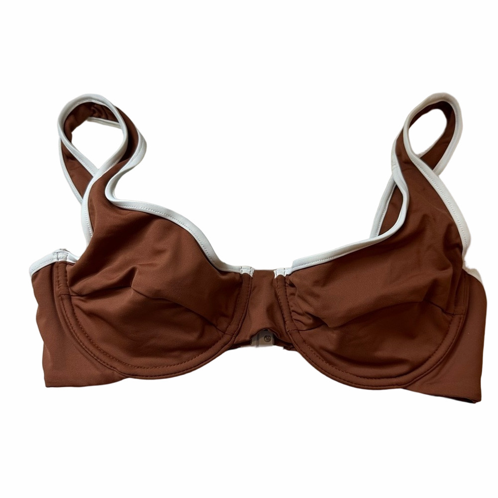Stone Fox Swim | Brown Bikini Top Size XSmall